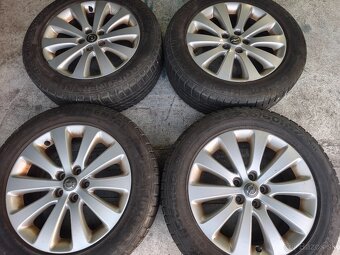 Alu disky 5x105 r17 Opel Mokka zimné pneumatiky 215/60 r17 - 2