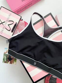 Victoria’s Secret čierno biela športova podprsenka L - 2