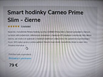 Smart hodinky Carneo Prime Slim -čierne - 2