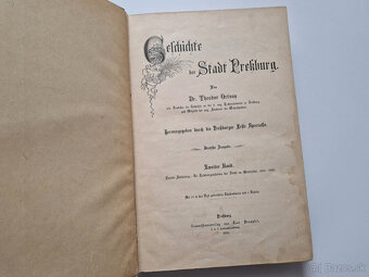 Dějiny města Bratislava 1898 Pressburg Tivadar Ortvay - 2