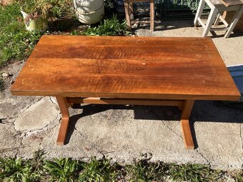 Retro drevený konferenčný stolík - 2