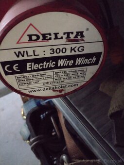 Predám profesionálny navijak Delta WLL300 - 2
