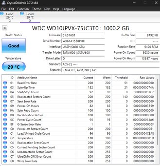 WD Blue 1 TB 2.5" HDD - 2
