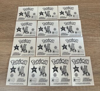 Staré pokémon nálepky - 2