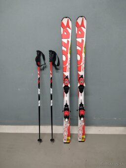 Predám detské lyže 140cm + palice - 2