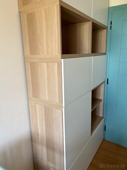 Predám skrine Ikea Besta (farba dub/biela) - 2