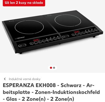 Indukčná dvojplatnicka - 2