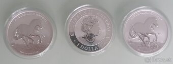Strieborné mince brumby horse 2020 - 2