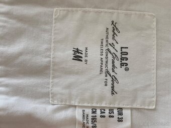 Vypasovana biela bluzka 38 - 2