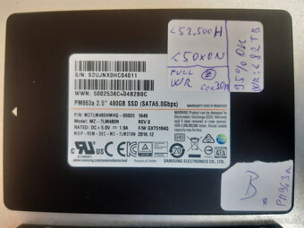 SSD 480GB SAMSUNG PM863a Series Enterprise SSD 2,5" 7mm SAT - 2