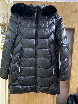 Čierna dámska bunda M - 2