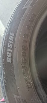Predám 4ks.letné pneu KUMHO 185/60R15 84H. - 2