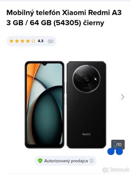 Novy mobil xiaomi redmi A3 - 2