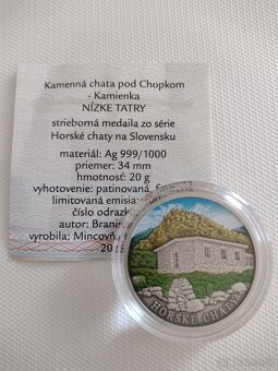 Strieborná medaila Kamenná chata pod Chopkom - 2