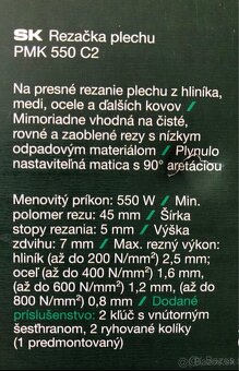 Elektricka rezačka plechu Parkside - 2