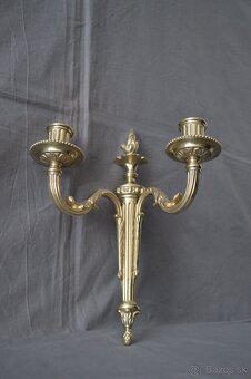 Mosadzné nástenné svietniky - 2