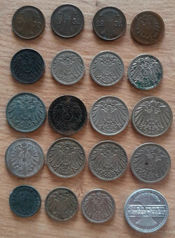 Staré nemecké mince. - 2
