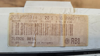 Predám pristrojovy štít (budiky) na VW Touareg TDi - 2