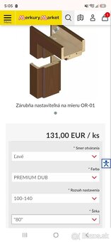 Zárubňa 80 ľavá 100-140 - 2