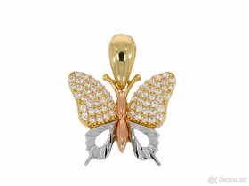 NOVÝ Krásny zlatý prívesok v tvare motýľa - Korai - 2