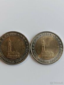2 eurové pamätné mince Nemecko 2008 - 2