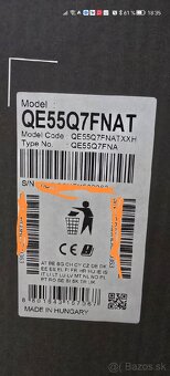 Predám Samsung QE55Q7FNAT na opravu. - 2