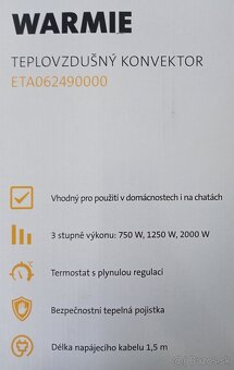 Elektricky konvektor ETA - 2