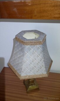Predám stolnú mosadznú lampu - 2
