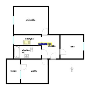 3 izbový byt na predaj Martin Priekopa, kompletná rekonštruk - 2