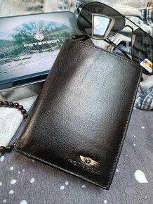 Pánska čierna kožená peňaženka ❗ - 2