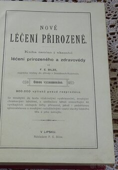 Bilzovo nové léčení přirozené I.-II., vydané v roku 1901 - 2