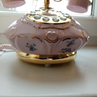 telefón ružový porcelán Chodov Lenka - 2