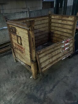 Kovová plechová bedna nádoba - 2