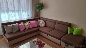 Rohová sedacia súprava+rozťahovacia+úložný priestor - 2