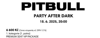 VIP Lístok na Pitbull sedenie v sektore 111 za nákupnú cenu - 2