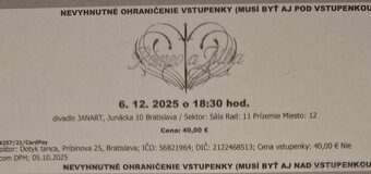 muzikál Romeo a Júlia 6.12.2025 o 18,30 - 2