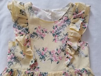 Žlté kvetované šaty - 2