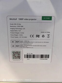 Predám LED projektor BlitzWolf BW-V5Max - 2