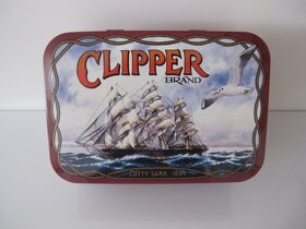 Reklamná retro plechová krabička Clipper Cutty Sark - 2