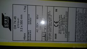 Predám kvalitné zváracie elektródy - 2
