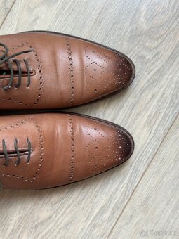 Elegantné formálne topánky BROGUE OXFORD – ručná výroba - 2