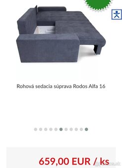 Predám rozkladaciu sedaciu súpravu z uloznim priestorom - 2