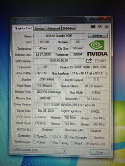 NVIDIA Quadro 4000 2GB RAM - 2