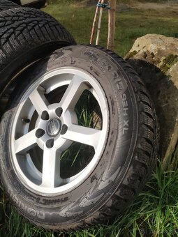 R15 Volvo – alu disky 5×108 + zimné Nokian WR D4 (195/60 R15 - 2