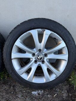 ŠKODA 5x112 R17 elektróny plus zimné pneu 215/50 R17 - 2