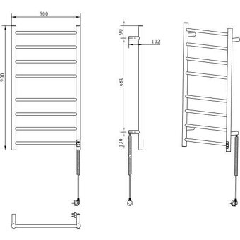 Predám SAPHO ER220T REDONDO elektrický sušiak uterákov - 2
