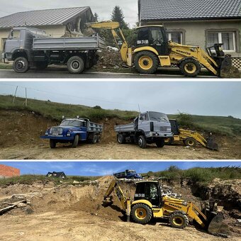 Zemné a výkopové práce- traktorbager - 2