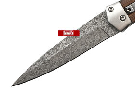 Vyskakovací, damaškový poľovnícky nôž P961 DAMASK - 2