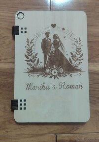 Darčeková karta na peniaze pre novomanželov v štýle knižky - 2