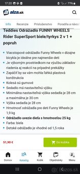 Teddies održadlo funny wheels 2v1 - 2